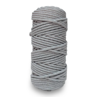 Шнур хлопковый для шитья 5 мм., светло-серый меланж AZ Dekor 107
